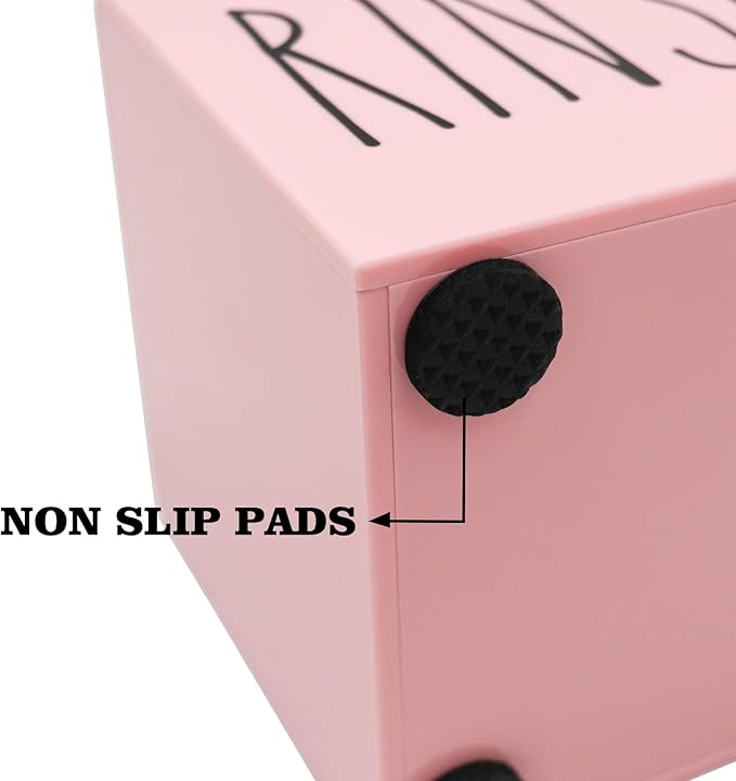 Pink Acrylic Dixie Cup Dispenser, Disposable Paper Cup Dispenser Storage Holder, 3/5 oz Dixie Cup Holder, Bathroom Paper Cup Rinse Organizer, Disposable Cup Caddy, Water Dispenser Cup Holder