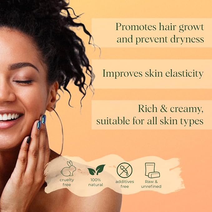 Unrefined Organic Mango Butter 2 lb (Each In 1lb Bags) Raw, Natural, Pure, Use Alone or in DIY Whipped Body Butters, Soap base, Lotions, Lip Balms, Hair Masks