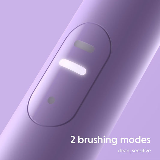 ORDO Lite Sonic Toothbrush, Electric Toothbrushes with 35,000 Pulses Per Min, Dual Modes, Over 5 Weeks Battery, Smart Timer, Waterproof, USB C, Lavender