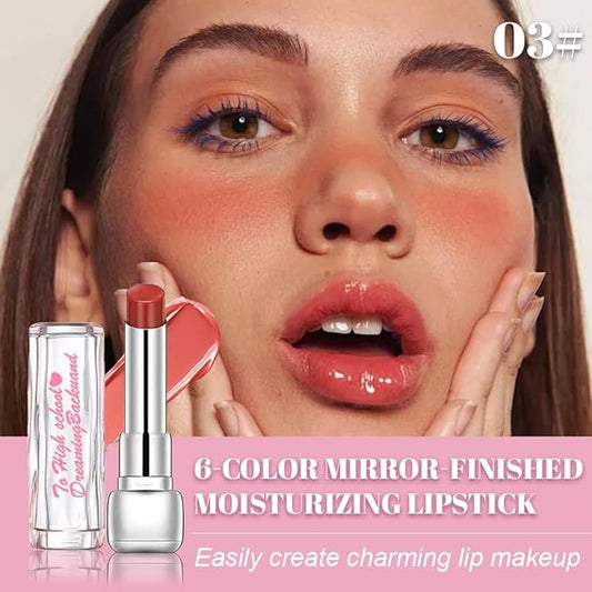 Rose Plumper Moisturizing Butter Lipstick for Women, Natural Tinted Lip Balm Shine Nourishing Hydrating Lip Gloss Stain for Dry Lips, Lightweight Lip Liner Care Makeup,Vegan 1Pc Rose Bean Paste