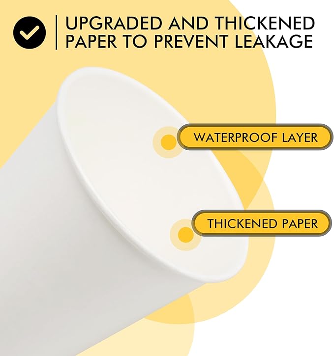 RACETOP [300 Pack] Paper Cups 3 oz, Bathroom Cups 3 oz, Disposable Bathroom Paper Cups, Small Mouthwash Cups, Ideal for Party, Travel, Events, Picnic, BBQ