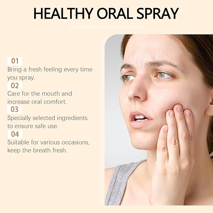 Healthy Oral Spray for Fresh Breath, Natural Fragrance, 1 FL.OZ/30ML