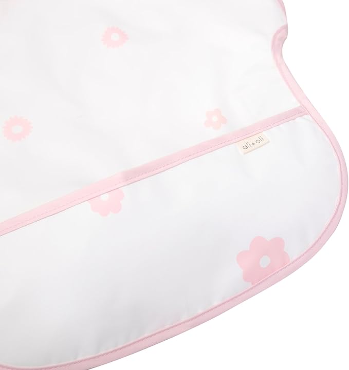 Ali+Oli Smock Bibs for Babies, BPA-Free Oeko-Tex Certified, Waterproof Baby Smock, Machine Washable, Toddlers Ages 6m+