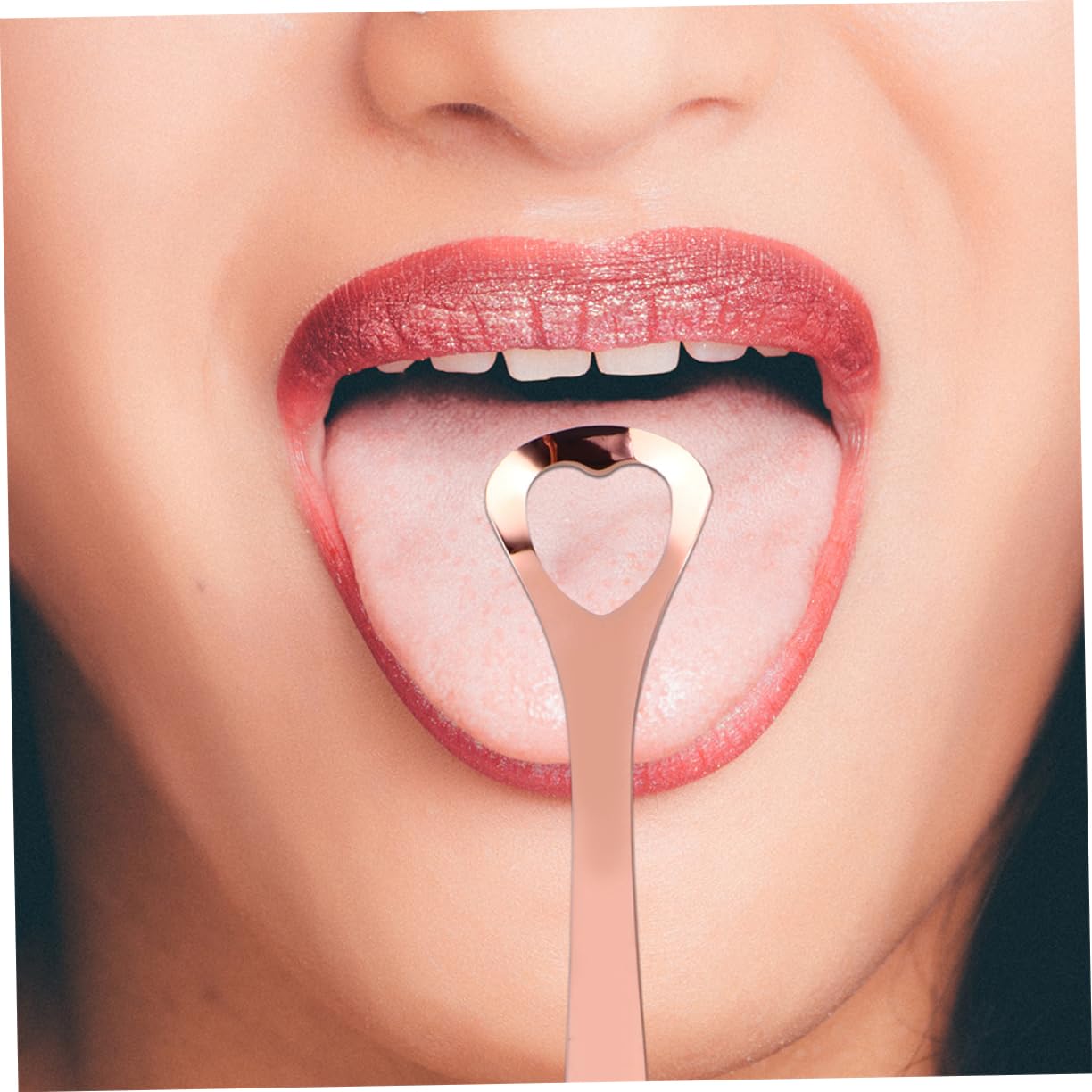 1set Stainless Steel Tongue Scraper for Oral Tongue Coating Travel-friendly Design Easy to