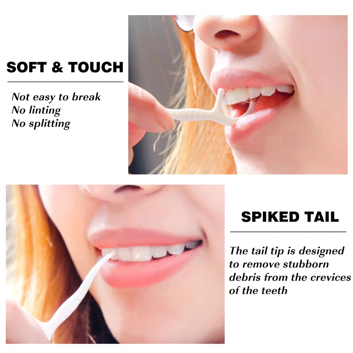 White Dental Floss Portable Case, Storage 10 Picks Adult Floss in Box. The Best Tool for Cleaning Teeth and Oral Care. Portable Travel Floss is Perfect for Dinners,Dating,Travel,Hotels.(White)