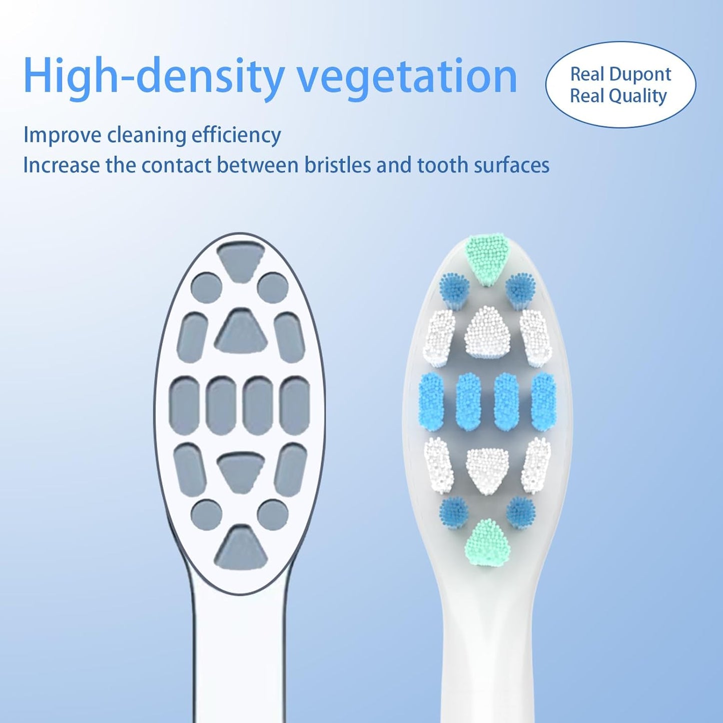 Replacement Toothbrush Heads for Philips Sonicare Replacement Heads, Electric Replacement Brush Head Compatible with Phillips Sonicare Electric Toothbrushes, 6 Pack