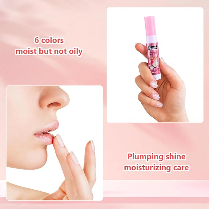 Fruit flavor lip balm,6 pack Natural Soft All-Day Moisturizer with Vitamin E and Coconut Oil,100% Natural & Organic Lip Balm Sticks for repair chapped lips or dry lips