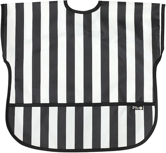 Short Sleeve Waterproof Bib for Toddlers – Easy Clean Feeding Apron for Mealtime, Daycare, Self-Feeding, Lightweight