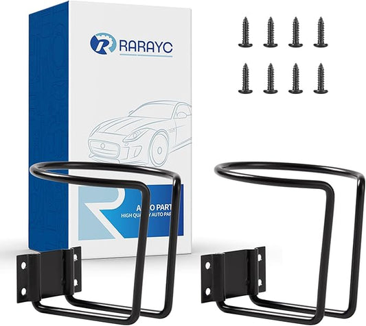 2 Pcs Wall Mounted Cup Holder for Boat Marine Yacht Truck RV Apartment Courtyard Black