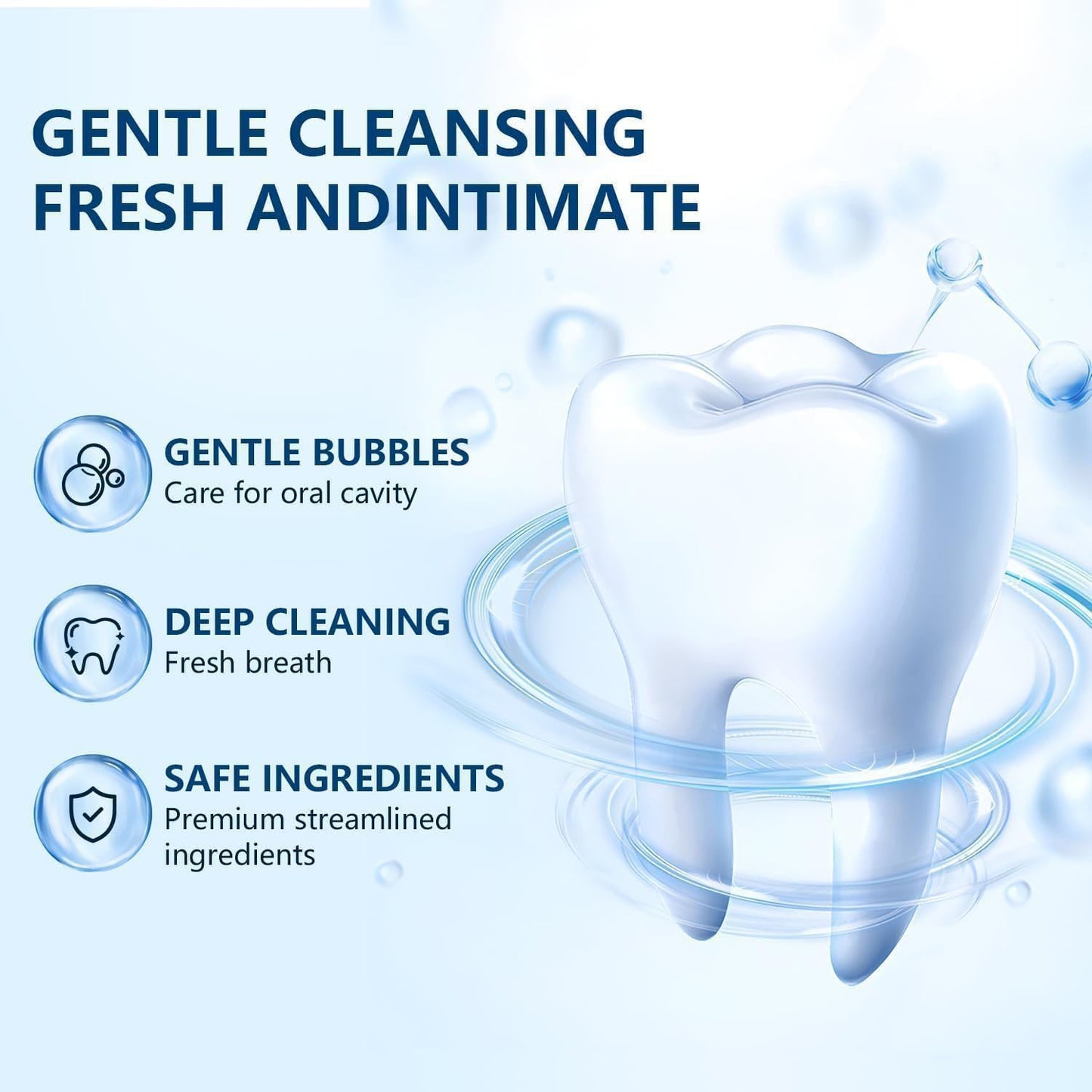 WEERSHUN Hydroxyapatite Toothpaste 7.5, Fluoride-Free, Mild Mint, Deep Cleaning Care for Sensitive Teeth, 4.23oz (1pcs)