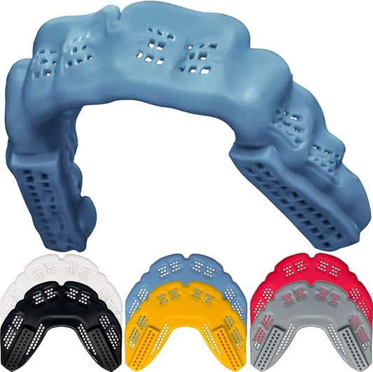 Bulletproof: World’s Thinnest Most Breathable Mouthguard is 3X Stronger! Football MMA Hockey Rugby Basketball BJJ Lacrosse Boxing Sports Mouth Guard Grinding Teeth. Boys Girls Adult Youth Kids Braces