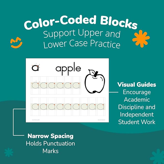 Channie's PreK Kindergarten Handwriting Visual Alphabets & Numbers Learning & Tracing Workbooks, 3 Pack - Alphabet & Numbers Preschool Workbook for Homeschool and After School