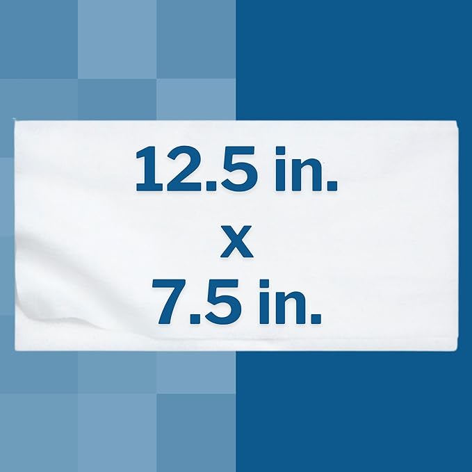 McKesson Washcloth Wipes for Adults, Unscented (3 Pack, 288 Washcloths) Disposable Wash Cloths for Body - Fragrance-Free No-Rinse Formula - Good for Incontinence and Elderly - 96 Wipes Per Pack