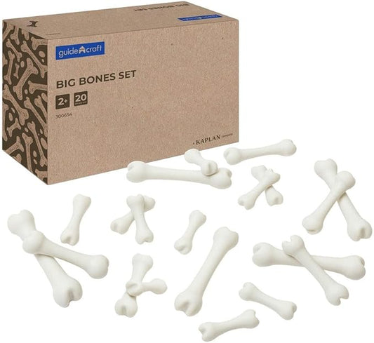 Kaplan Early Learning Big Bones Set - 20 Pieces, Outdoor Exploration, Loose Parts Play, STEM Toy for Kids Toddlers Ages 2+