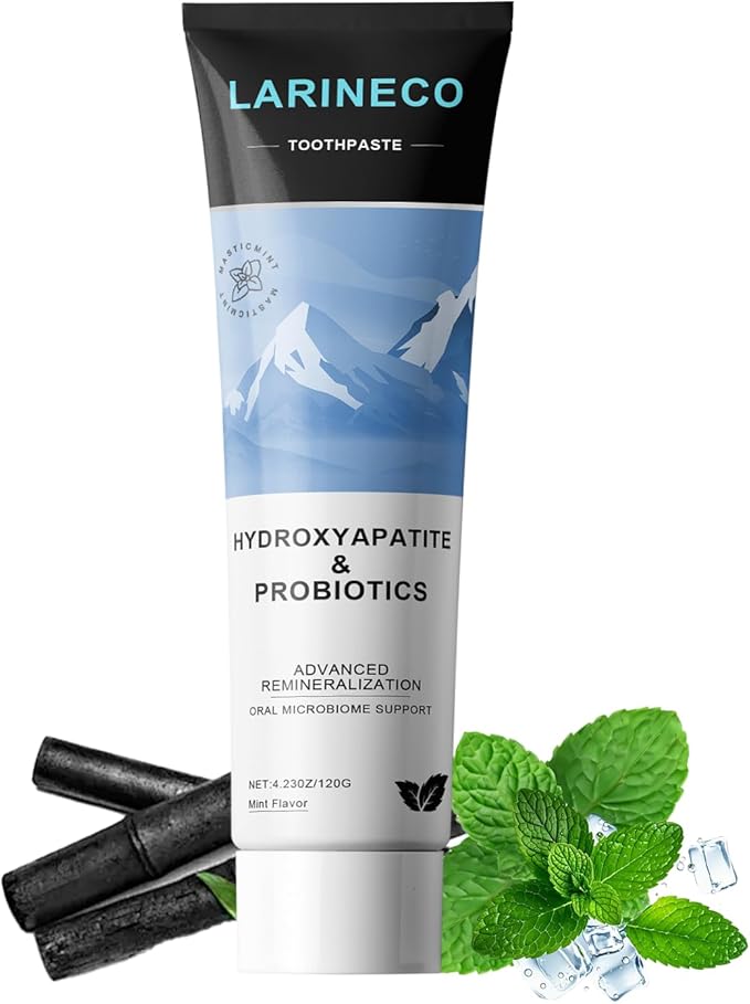 Remineralizing Toothpaste，Hydroxi Fluoride Free Nano Hydroxyapatite Toothpaste for Remineralizing Enamel & Sensitive Relief, Whitening, SLS-Free, Natural Peppermint, 4.23oz (1PCS)