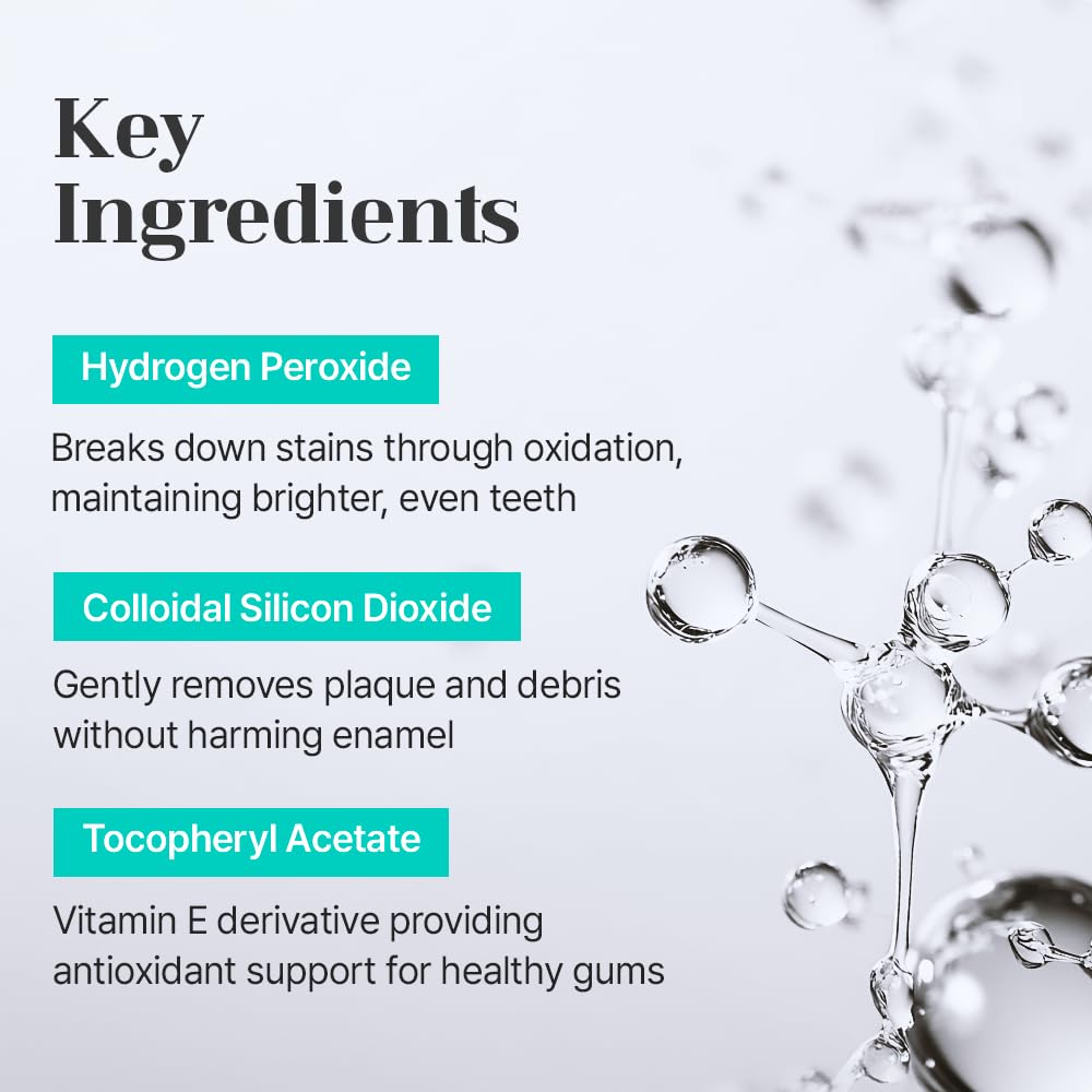 Puredia Whitening Toothpaste 80g – Fluoride-Free, Nano Hydroxyapatite & Hydrogen Peroxide, Sensitive Teeth, Enamel Strengthening, Natural Mint Gel