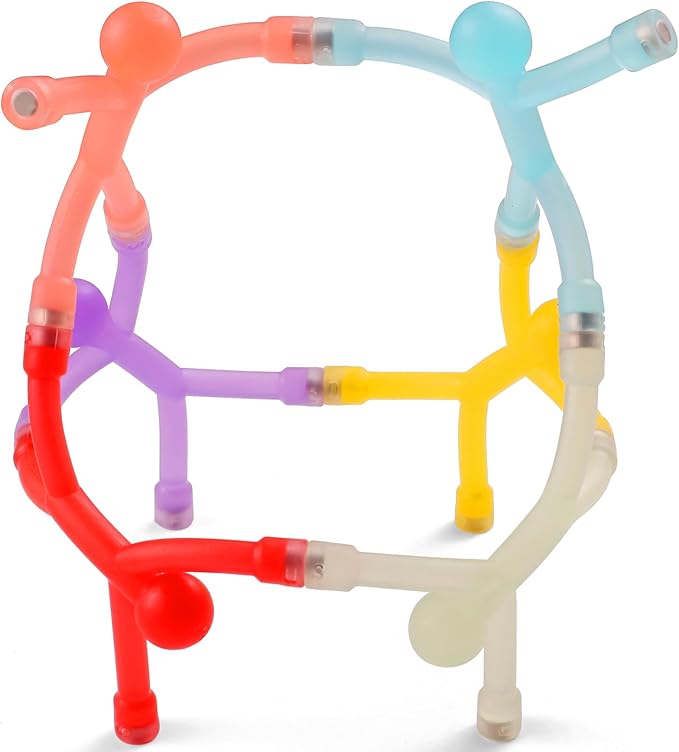 6Pcs Magnetic-People-Magnet-Men, Magnetic Travel Toys for Kids, Creative, Portable and Educational, Funny Magnets for Kids, Small Toys for Classroom Prizes, Easter Egg Stuffers, Office