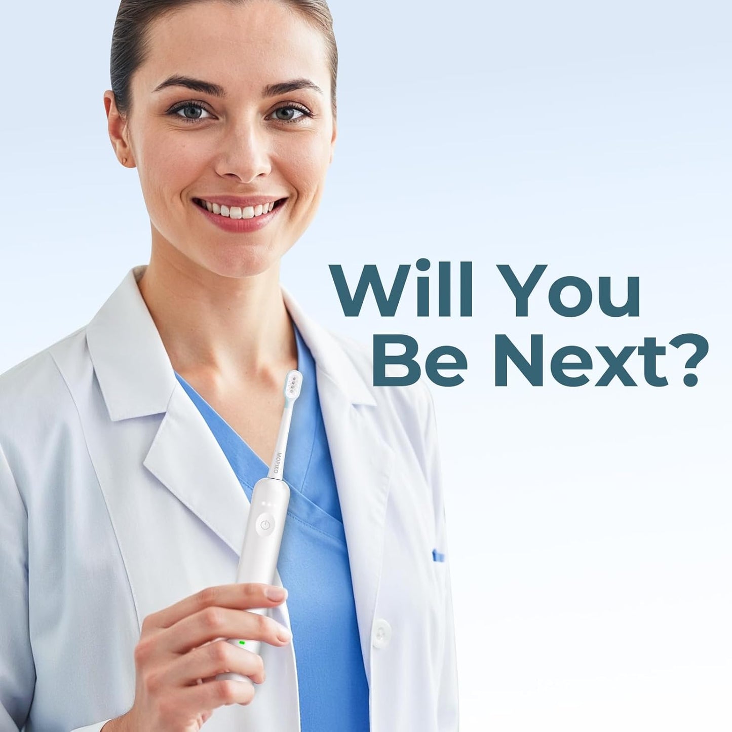 Sweep Sonic Electric Toothbrush for Adults - Rechargeable Power Toothbrush with 2 Replacement Brushheads, Touch Control Sweep Sonic 4 Modes Ultra Clean, IPX7 Waterproof, White