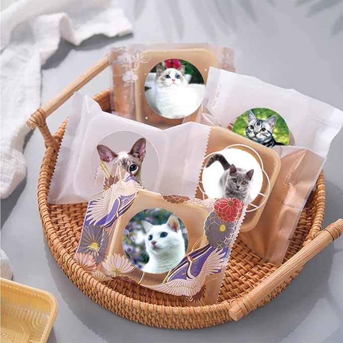 1.5" Cat Stickers for Kids Teachers, 500 Pcs Cat Kitten Stickers for Toddlers Birthday Party, School Reward, Giveaways