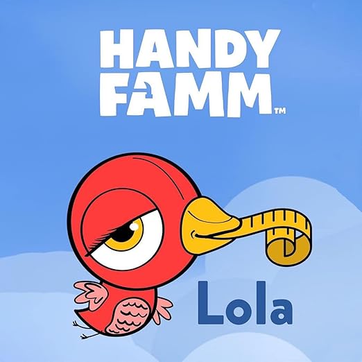 Handy Famm 8ft Red Bird Tape Measure for Kids – STEM Educational Tool with Level, Protractor, Retractable Design - DIY Construction Toy, Child-Safe Measuring Tapes, Gift for Boys & Girls 3+