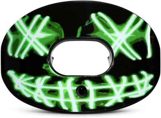 Battle Sports Oxygen Football Mouthguard - Football Mouth Guard with Strap, Superior Airflow & Better Performance, Maximum Breathability, Works with Braces