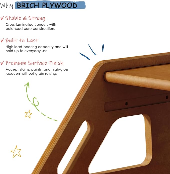 Wooden Toddler Step Stool for Bathroom Sink, Dark Wood Kids Toilet Step Stool for Toddlers Potty Training, Baby Child Stepping Stools with Handle for Kitchen Counter Bedroom Bed (Walnut Brown)