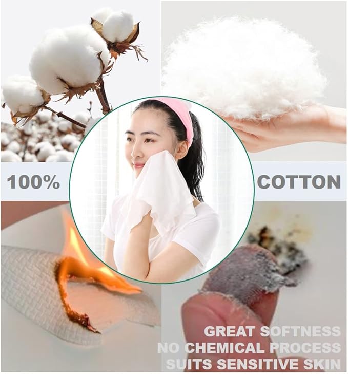 Compressed Washcloths Towels, Premium Disposable Wash Cloths for Travel Camping