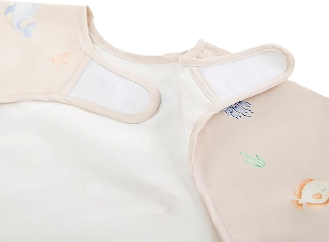 Ali+Oli Smock Bibs for Babies, BPA-Free Oeko-Tex Certified, Waterproof Baby Smock, Machine Washable, Toddlers Ages 6m+