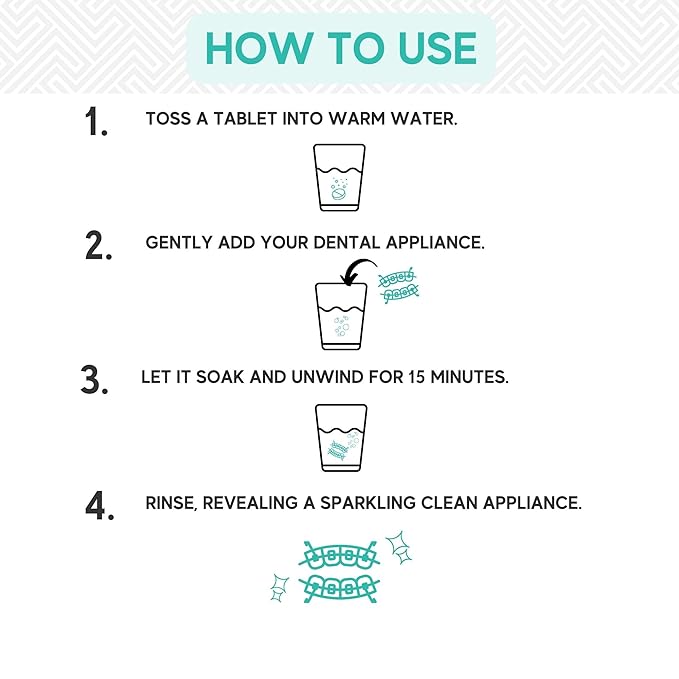 Retainer & Mouth Guard Cleaner Tablets - Mint Flavor Retainer Cleaner Tablets & Invisalign Cleaner - Denture Cleaning Tablets, Denture Cleaner, Aligners, Night Guard, Mouthguard Cleaners - 150 Count