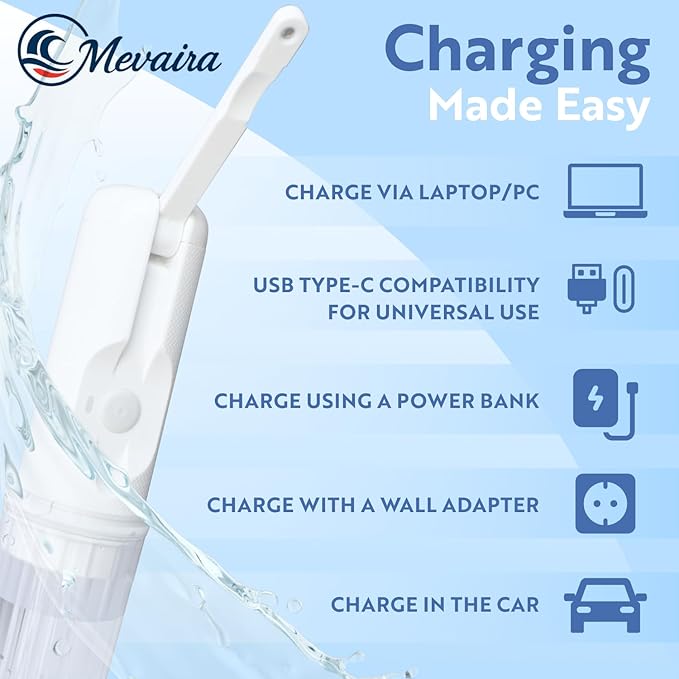 Portable Bidet for Travel – Electric Sprayer with 3 Pressure Modes, USB-C Fast Charging, LED Indicator, 180ml Tank & Waterproof Handheld, Bottle Adapter for Home, Travel and Postpartum Hygiene