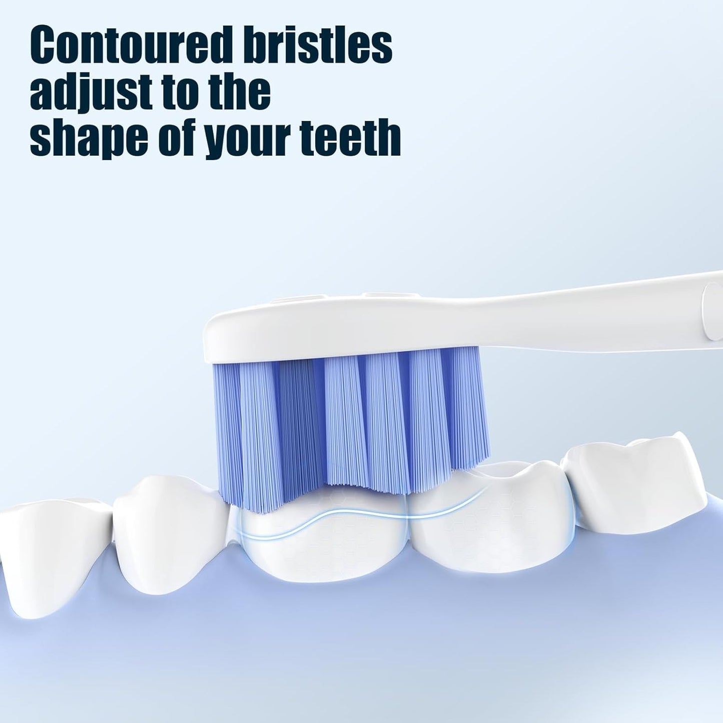 Toptheway Extra Soft Replacement Toothbrush Heads Compatible with Philips Sonicare Optimal Gum Care for Sensitive Teeth G2 C2 C1 4100 Snap-on, 4 Pack