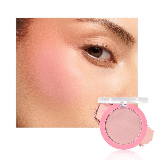 Matte Blush Powder for Cheeks, Cruelty Free Makeup – Long Lasting Natural Face Blusher Makeup, Lightweight Blendable Cheek Color Palette for Women All Skin Tones - #01 Soft Pink