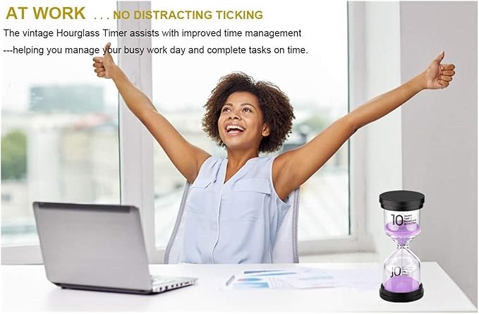 SuLiao 30 Minute Hourglass: Purple Sand Clock Timer, Large Sand Watch 30 Min，Plastico Reloj De Arena 30 Minutos, Colorful Half Hour Glass Sandglass for Kids, Home, Game, Classroom, Kitchen, Decortion