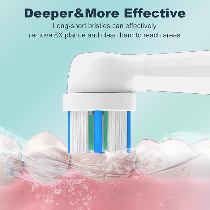 6PCS iO Replacement Heads Compatible with Oral B iO Electric Toothbrush,Compatible with Oral B iO Series 2/3/4/5/6/7/8/9/10,Premium Bristles for Deep Cleaning&Gentle Care
