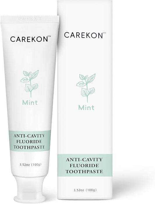 Fluoride Toothpaste with Hydroxyapatite for Sensitive Teeth, Cavity Reversal, Enamel Remineralization, Gum Repair, Travel Size, SLS Free, Mint Flavor, 1 x 3.52oz