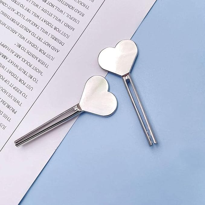 Silver Metal Manual Toothpaste Squeezer Heart Stainless Steel Dispenser Tube Squeezer Hand Cream Tube Key Roller Set Bathroom Accessories, Daily Living Tube Squeezing Aids, Tube Squeezers