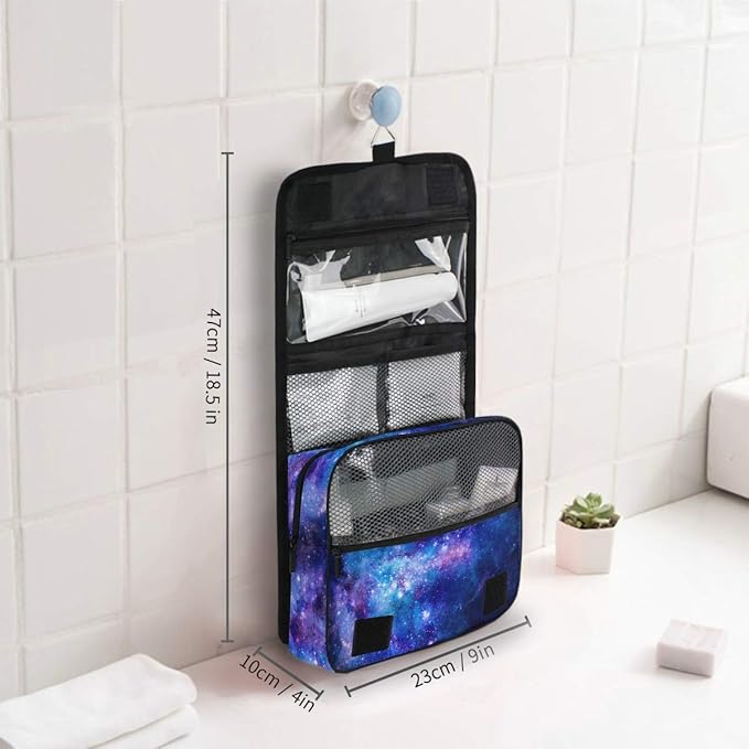 senya Hanging Travel Toiletry Bag Kit Makeup Case Cosmetics Organizer for Men Women
