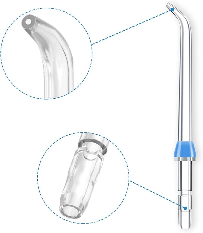 Flosser Replacement Tips for Waterpik Water Flosser, Reach Flosser Refill Heads Replacement Heads for Waterpik, Compatible with Waterpik Oral Irrigator & Dental Flosser(6 Classic Jet Tips)