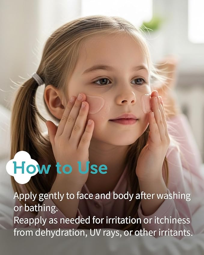 GOONGBE Kids' Mild Soothing Gel - Korean Kids After Sun Care Quick Soothing for Face and Body - Redness Relief Moisturizing Gel with Cica and Hyaluronic Acid - Allergen Free Scent, 5.07 fl.oz.