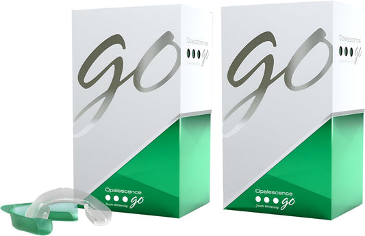 Opalescence Go - Prefilled Gel Teeth Whitening Trays (2 Packs / 20 Treatments) - 15% Hydrogen Peroxide - Teeth Whitening Kit -Mint - 5194-2