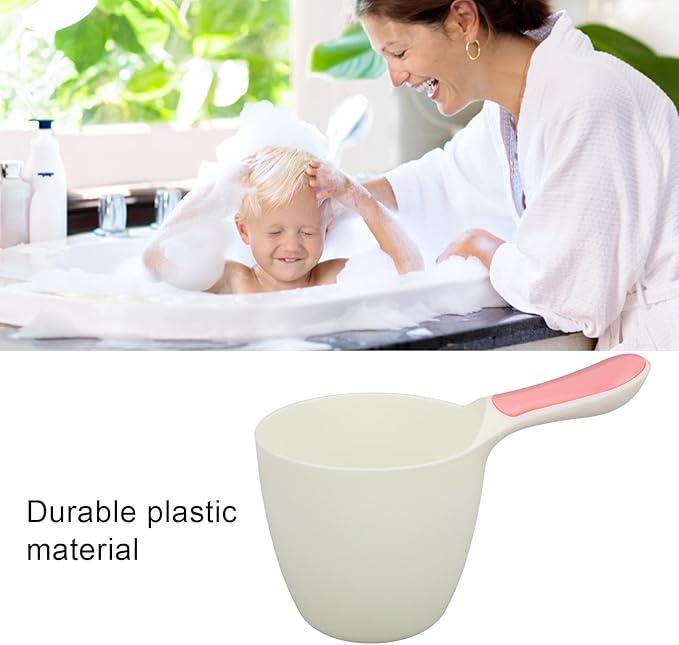 TOPINCN Baby Bath Rinse Cup, Removable Comfortable Handle Color Kids Bath Cup, Fish Shampoo Rinse Cup for Kids