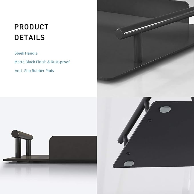 Bathroom Organizer Countertop,Counter Decorative Tray Cosmetic Organizer,Countertop Storage Shelf for Bathroom, Kitchen, Living Room, Bedroom, Dressing Table (2 Counts)