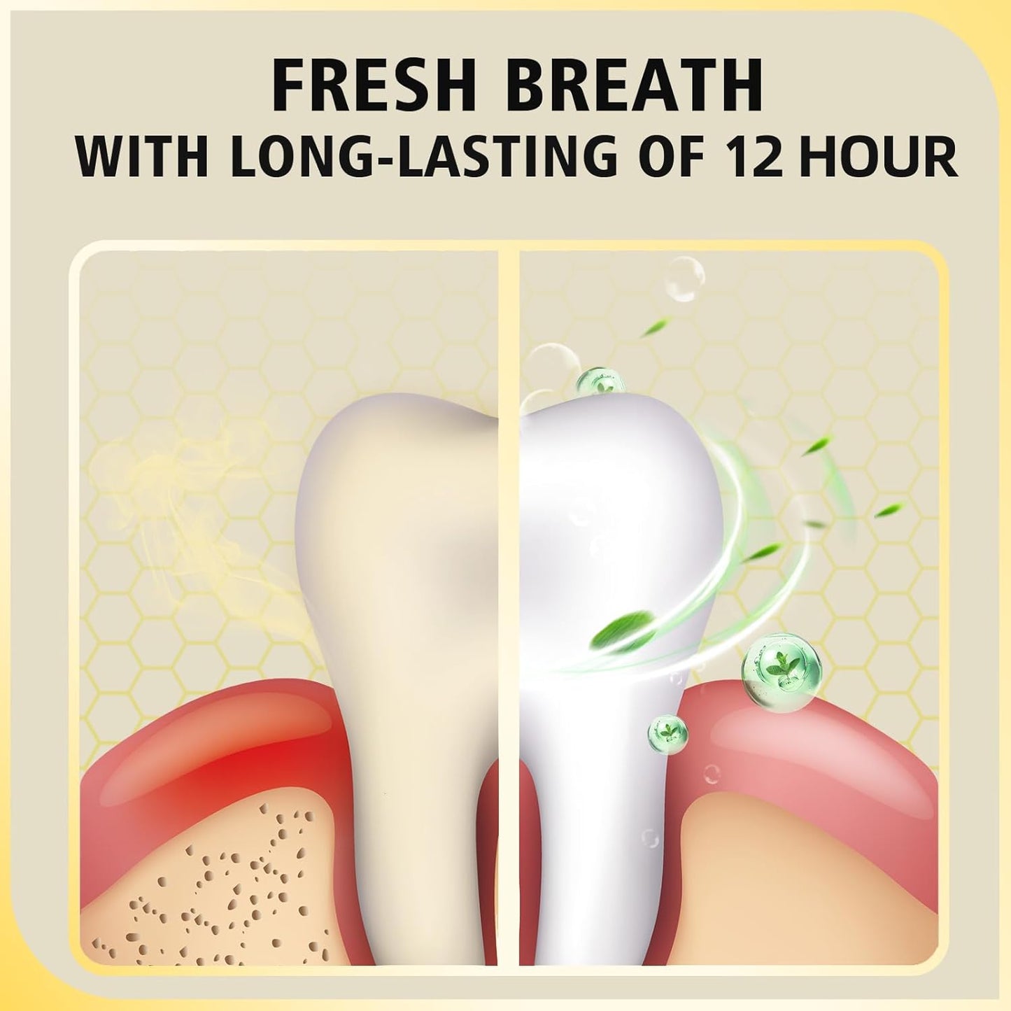 2PCS Bee Wasp Venom Multi-Peptides Toothpaste for Bleeding Gums,Gingivitis Treatment Repair,Sensitive Teeth,Mouth Sores,Plaque-12 Hours Breath Fresheners- 3.7 OZ(2 Pack)