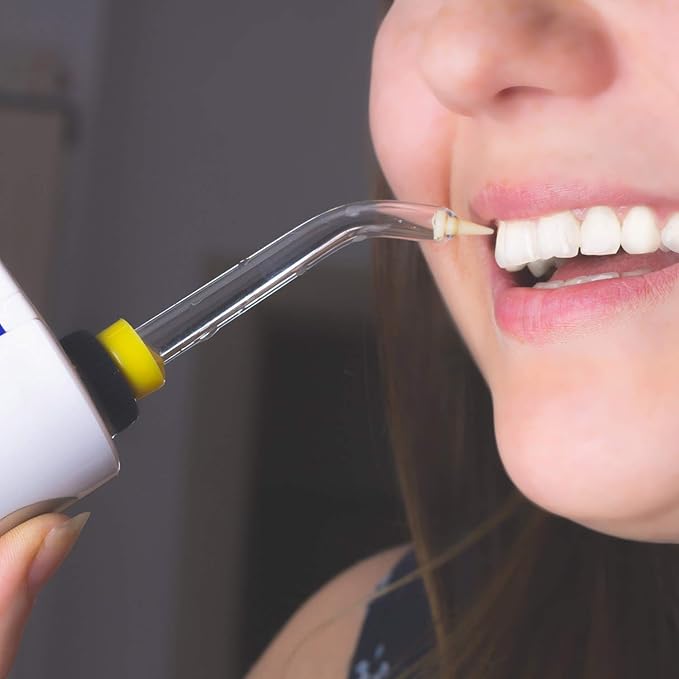 Yaomiao 4 Pcs Replacement Heads Tips Compatible with Waterpik Water Flossers and Other Brand Oral Irrigators 2 Colors Periodontal Tips for Dental Water Flossers