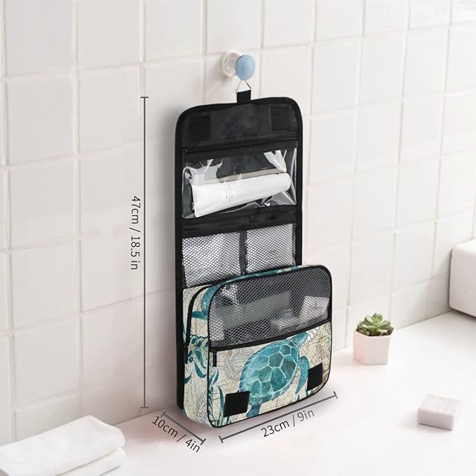 senya Hanging Travel Toiletry Bag Kit Makeup Case Cosmetics Organizer for Men Women