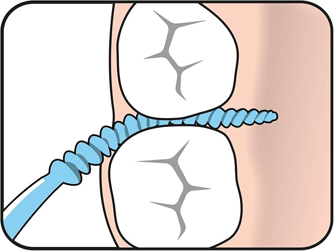 TEPE Dental Floss Picks, Tooth Picks Flossers, Floss Sticks, EasyPicks M/L, Blue, 36 Pk