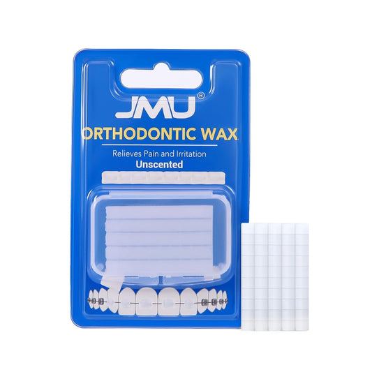 JMU Orthodontic Wax for Braces 1 Pack, Precut 50 Braces Wax Dots,Unscented