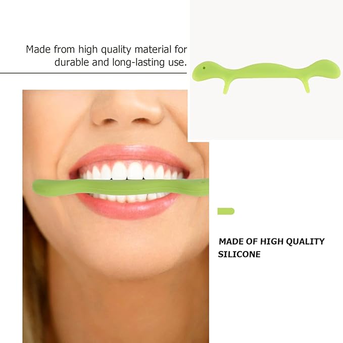 COHEALI Smile Practice Tool Silicone Speech Stutter Straighteners Trainer for Lips Shaper and Face Compact -wrinkle Mouth Muscle Trainer