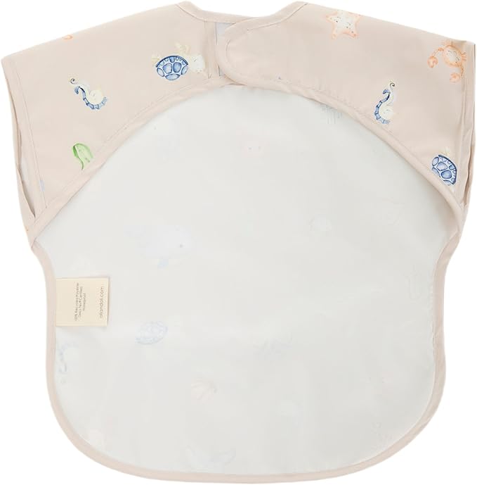 Ali+Oli Smock Bibs for Babies, BPA-Free Oeko-Tex Certified, Waterproof Baby Smock, Machine Washable, Toddlers Ages 6m+