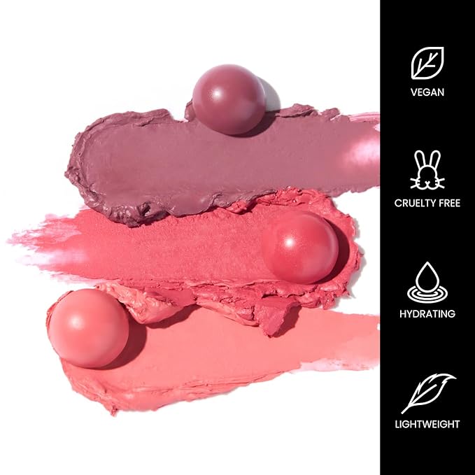 OFIR Cheek Tones Vitamin C Blush Stick | Buildable, Hydrating, Lightweight, Vegan Cream Blush Stick | Non-Transfer, Radiant Finish, Skin-Loving Formula | Watermelon - Reddish Pink | 0.21 oz